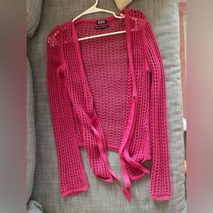 Pink Crochet Women's Bag